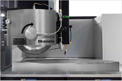 門型平面研削盤　超精密研削　クラウニング研削　成形研削