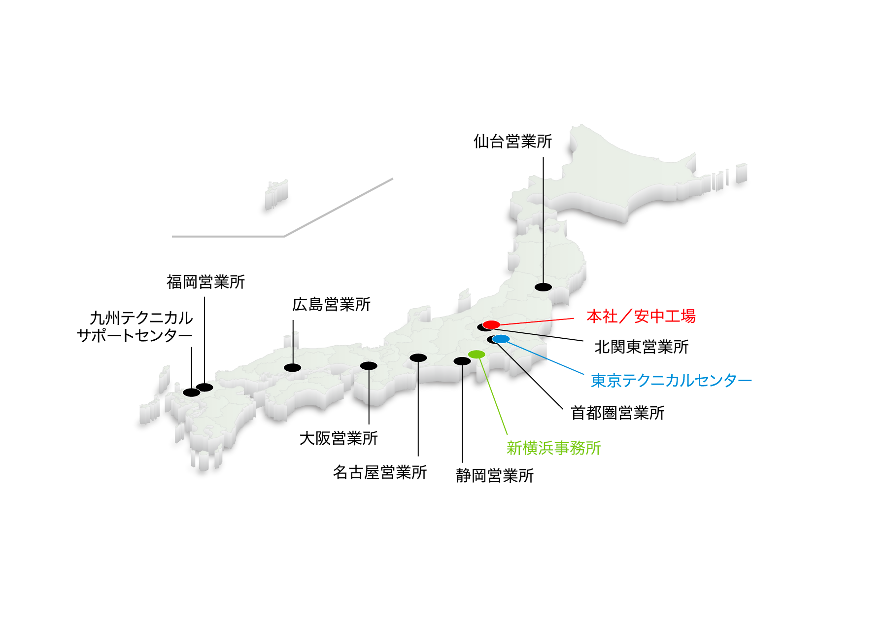 本社／安中工場 地図