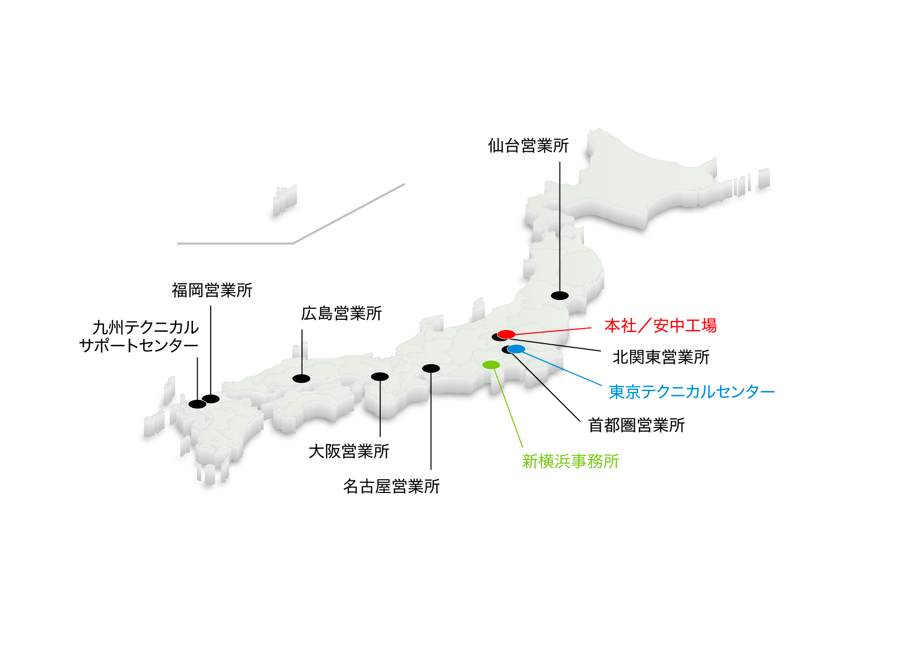 本社／安中工場 地図