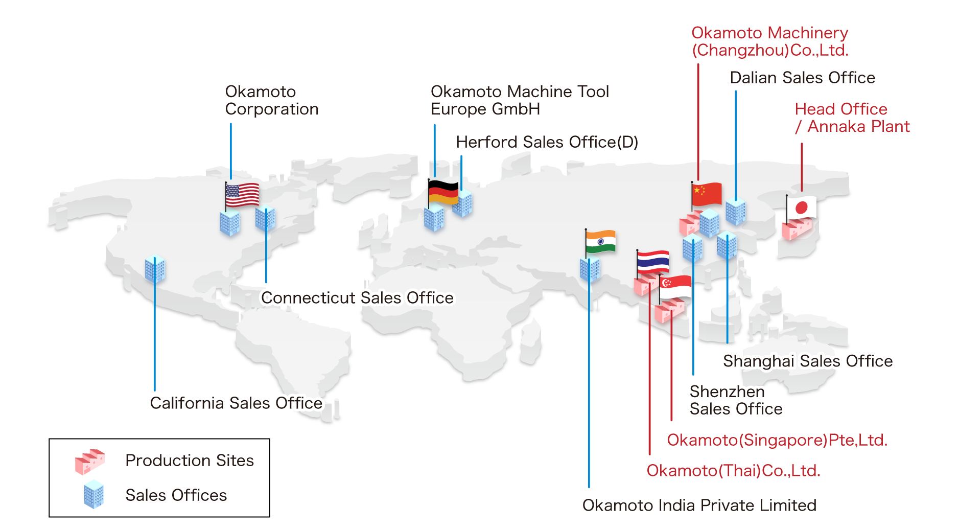海外グループ企業 地図